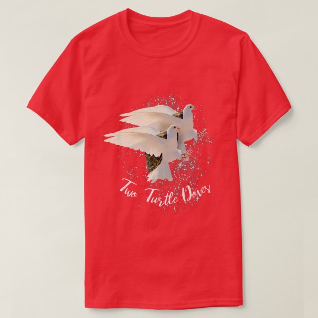 2 Zwei Turteltauben T-Shirt (Design vorne)