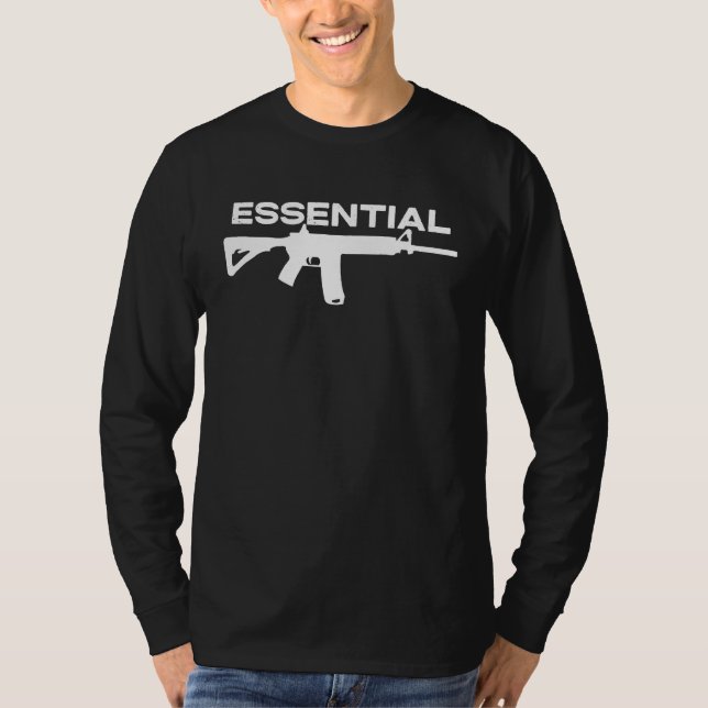 2A 2nd Amendment  Essential AR15  Pro Gun T-Shirt (Vorderseite)