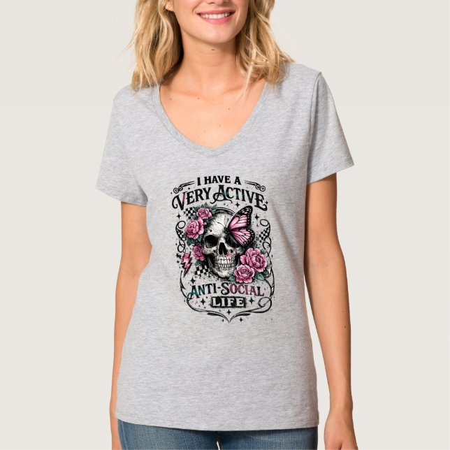 #2Antisozial T-Shirt (Vorderseite)