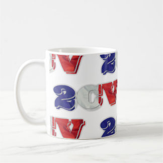 2CV Deux Chevaux Red White Blue Kaffeetasse