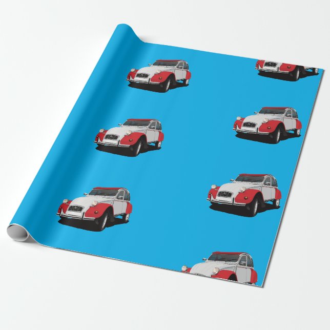 2CV in vielen Farben Geschenkpapier (Ungerollt)