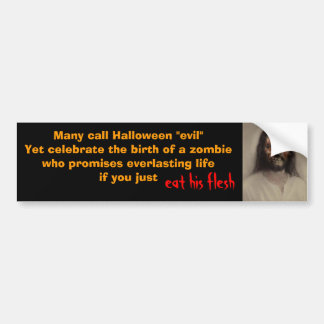 2d2ars5, viele nennen Halloween "Übel " dennoch Autoaufkleber