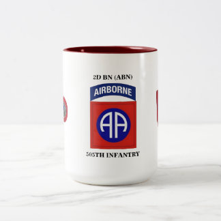2D 505. INFANTERIE-TASSE DER BN-(ABN) ZWEIFARBIGE TASSE