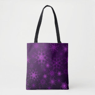 2d Abbildung. Abstrakte Schneeflocken. Holy Christ Tasche