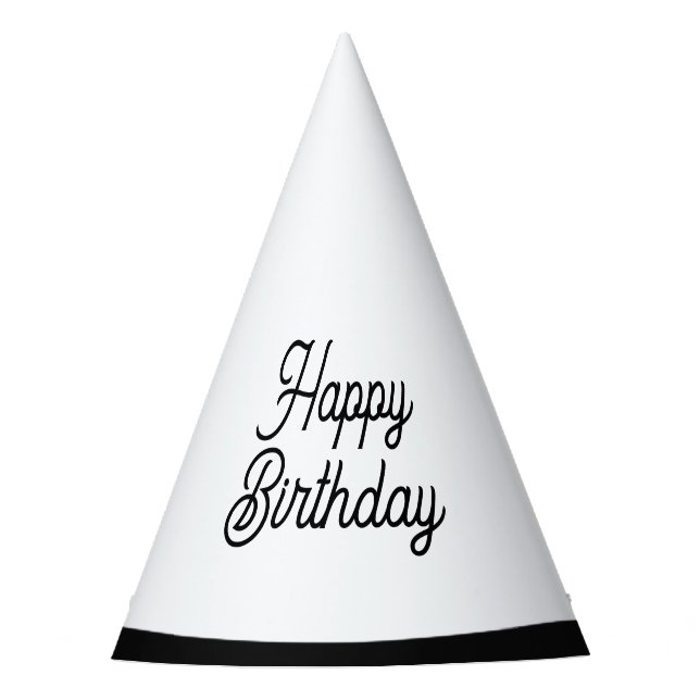 2D Comic Style Geburtstag Partyhütchen (Vorderseite)