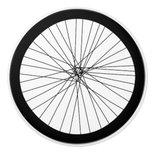 2D Grafik des Fahrrad-Rades für Radfahrer Keramikknauf