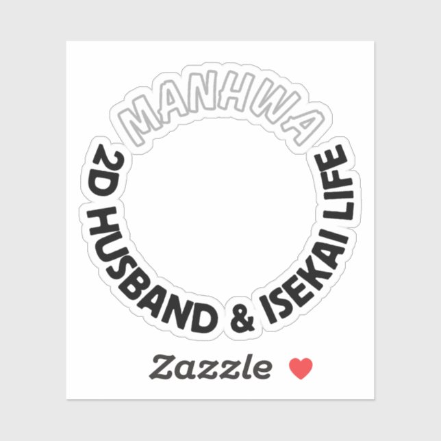 2d husband and isekai life sticker | manhwa sticke (Blatt)