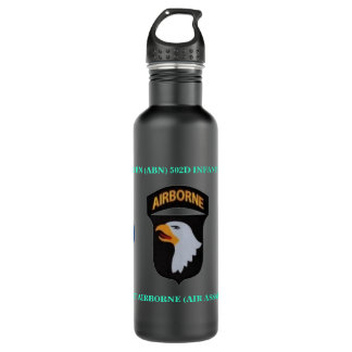 2D INFANTERIE 101. ABN DER BN-502D EDELSTAHLFLASCHE