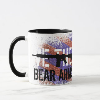 2e amendement, US Flag et AR-15 Mug