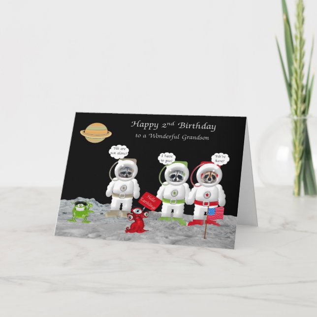 2e anniversaire pour les cartes de voeux de grand- (Devant)
