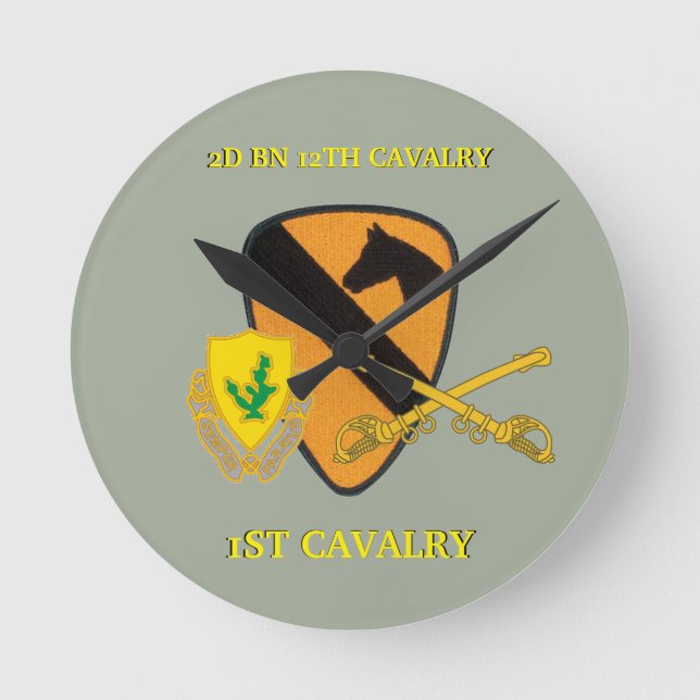 2E BATAILLE 12E CAVALRY 1ÈRE CAVALRY HORLOGE (Recto)