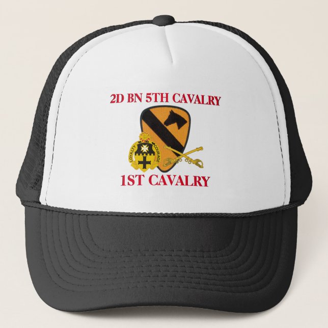 2E BATAILLE 5E CAVALRY 1ER CASQUETTE CAVALRY (Devant)