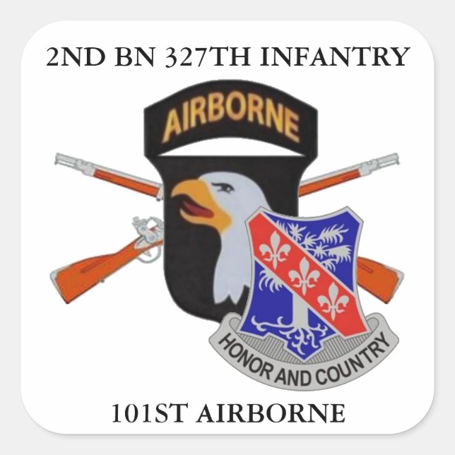 2E BN 327E INFANTERIE 101E STICKERS AIRBORNE (Devant)