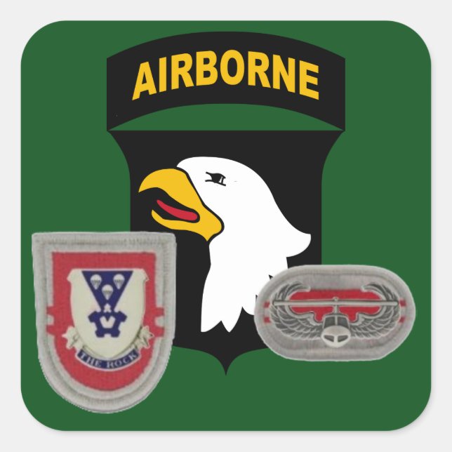 2E BN 503D INFANTERIE 101E STICKERS AÉROBORNES (Devant)