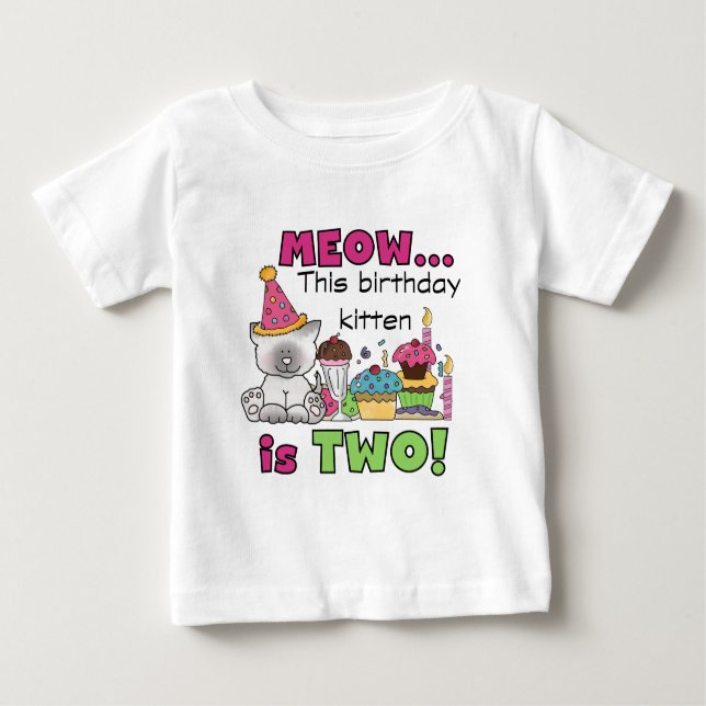 2e t-shirts et cadeaux d'anniversaire Kitten (Devant)
