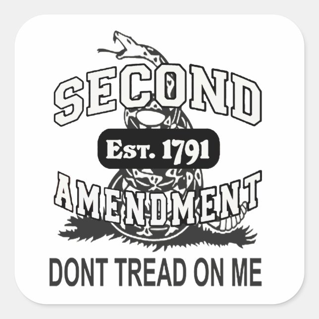 2ème amendement Bear Arms Gadsden Drapeau Sticker  (Devant)