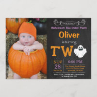 2ème Invitation de photo de partie de Halloween