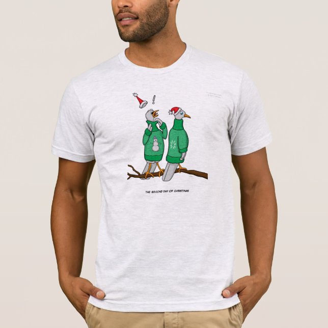2ème Jour de T-shirt de Noël (2 colombes de (Devant)
