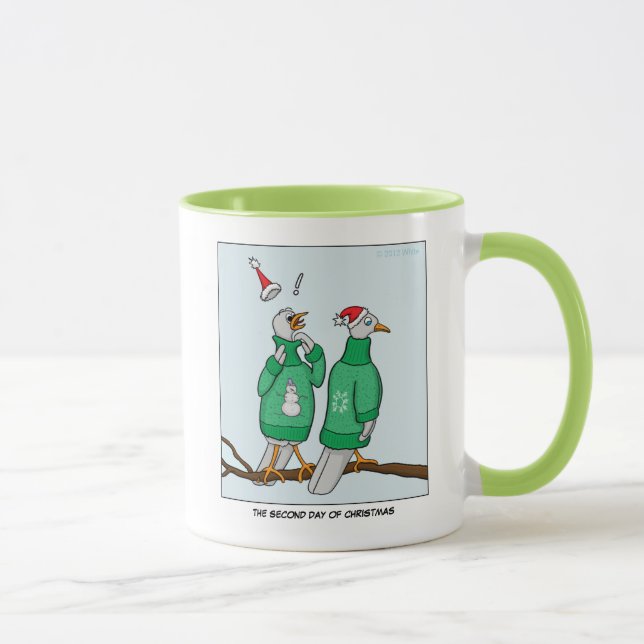 2ème Jour de tasse de Noël (deux colombes de (Droite)