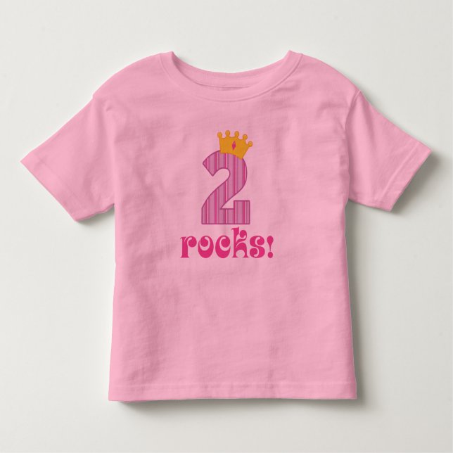 2ème Princesse Ruffle Tshirt de roches de (Devant)