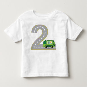 2ème T-shirt de camion à ordures d'anniversaire