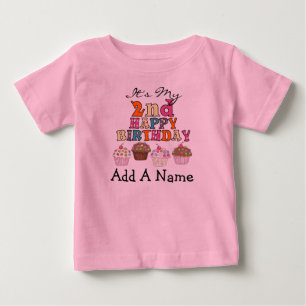 2ème T-shirt personnalisé d'anniversaire de petits