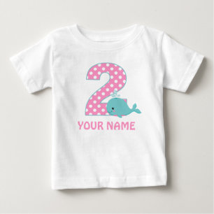 2ème T-shirt personnalisé par fille de baleine