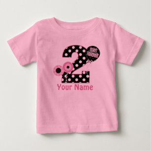 2ème T-shirt personnalisé par noir rose
