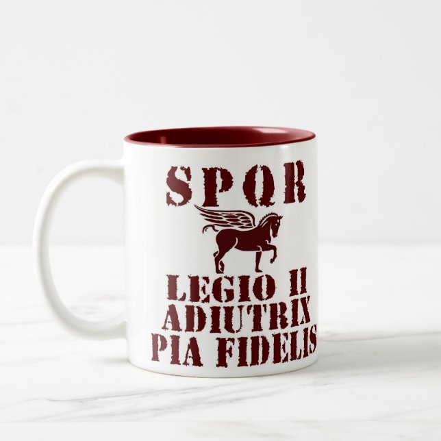 2ème tasse de café romaine de Pegasus de la légion (Gauche)