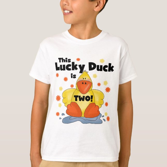 2èmes T-shirts et cadeaux d'anniversaire de canard (Devant)