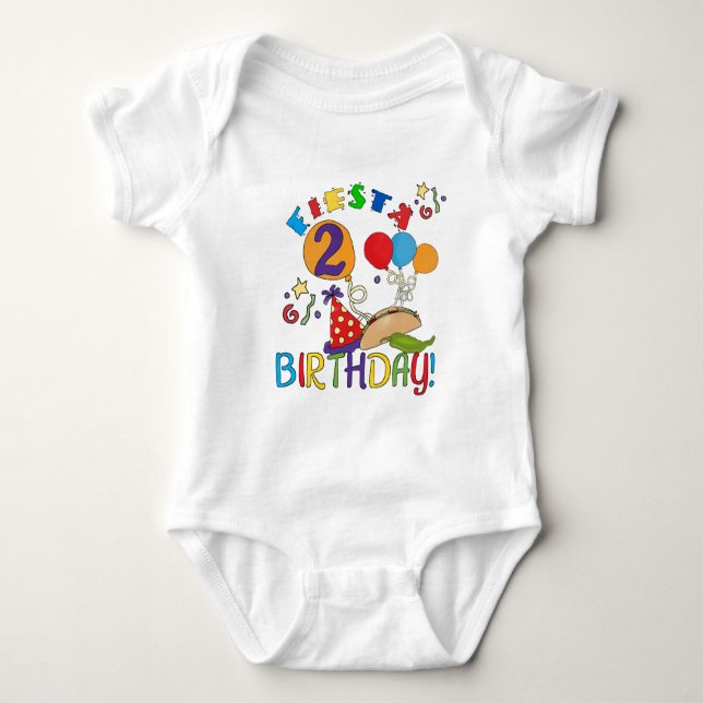 2èmes T-shirts et cadeaux d'anniversaire de fiesta (Devant)