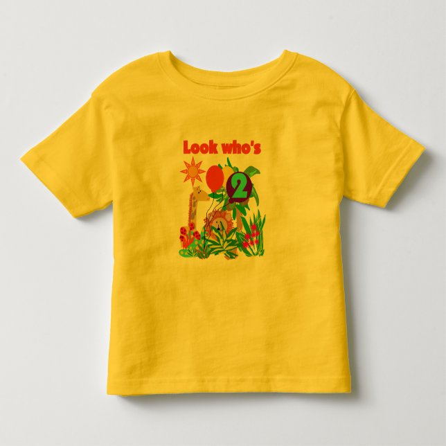 2èmes T-shirts et cadeaux d'anniversaire de safari (Devant)