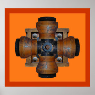 2F Gruppe Cross 1 Print Poster