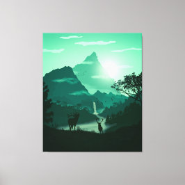 2Grüne Berglandschaft Leinwanddruck