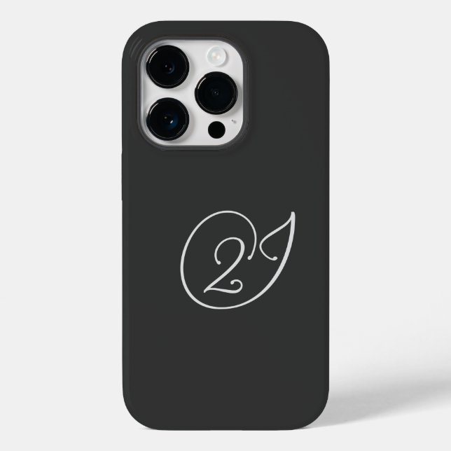 "2J"-Logo Case-Mate iPhone 14 Pro Hülle (Rückseite)