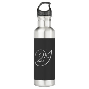 "2J"-Logo Edelstahlflasche