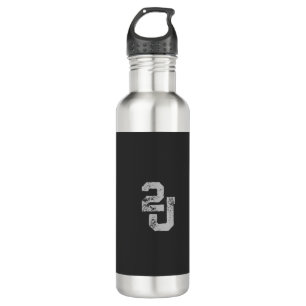 "2J"-Logo Edelstahlflasche