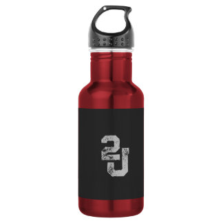 '2J'-Logo Edelstahlflasche