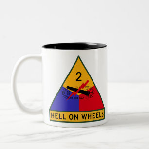 2nd Armored Division Zweifarbige Tasse