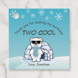 2nd Birthday Boy Two Cool Polar Bear Iglo Geschenkanhänger