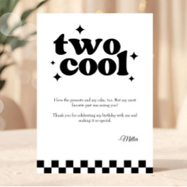 2nd Birthday Two Cool Birthday Thank You Card Dankeskarte
