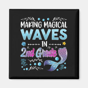 2nd Grad Cute Mermaid girls 1st of back to sc Magnet