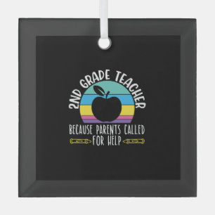2nd Grad Teacher Shirts I Love My Second Graders Ornament Aus Glas