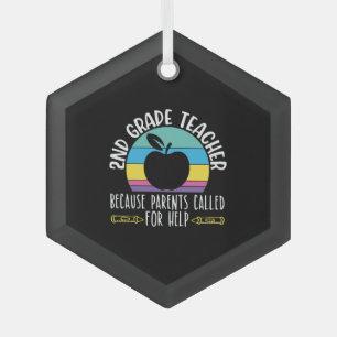 2nd Grad Teacher Shirts I Love My Second Graders Ornament Aus Glas
