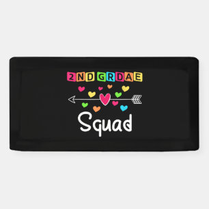 2nd Grad Teacher Shirts School Team Zweiter Grad Banner