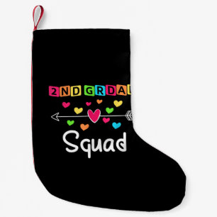 2nd Grad Teacher Shirts School Team Zweiter Grad Kleiner Weihnachtsstrumpf