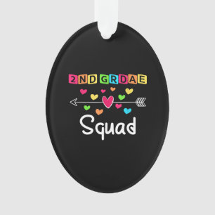 2nd Grad Teacher Shirts School Team Zweiter Grad Ornament