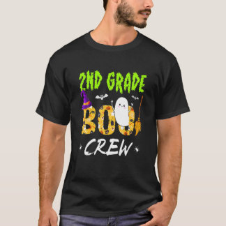 2Nd Grade Boo Crew Lehrerin Funny Halloween Kostüm T-Shirt