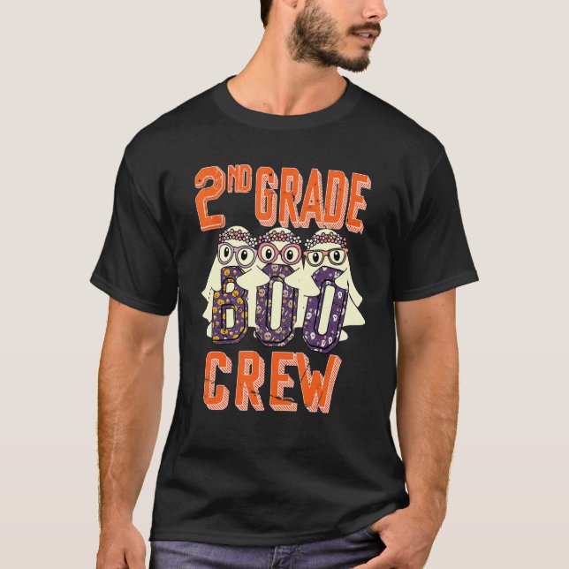 2nd Grade Boo Crew Teacher Student  Halloween Cost T-Shirt (Vorderseite)