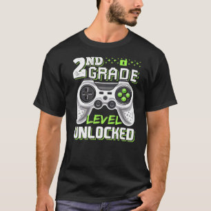 2ND GRADE-LEVEL UNLOCKIERTES Videospiel Zurück zur T-Shirt